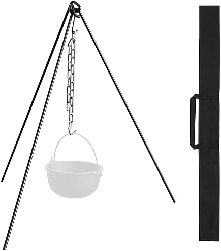 Amazon.com: Lodge Campfire Cooking Tripod - Adjustable Chain